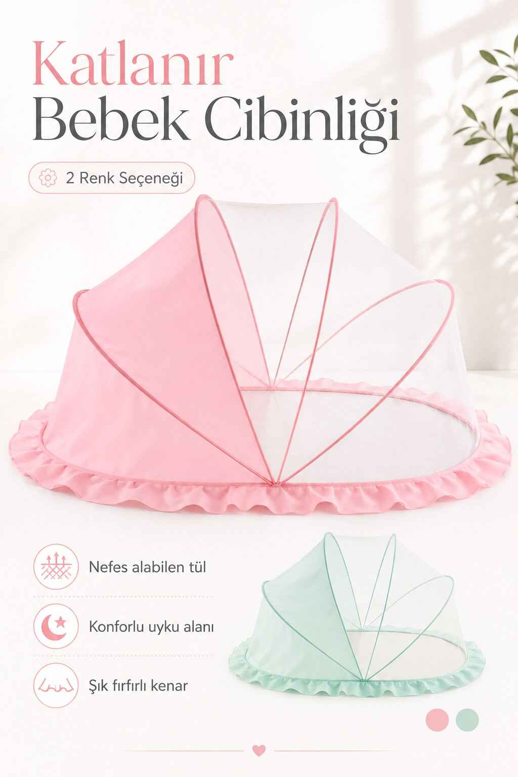 KATLANABİLİR BEBEK VE ÇOCUK CİBİNLİĞİ